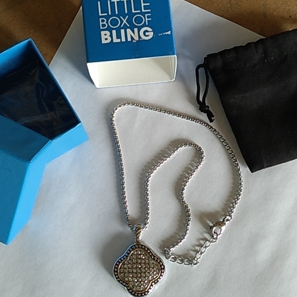DSMK stainless steel Little Box of Bling necklace